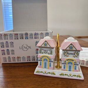 Lenox Village BRAND NEW Salt & Pepper Shakers Never